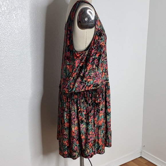 Grunge 90s velvet vintage retro floral fall boho - Picture 5 of 9